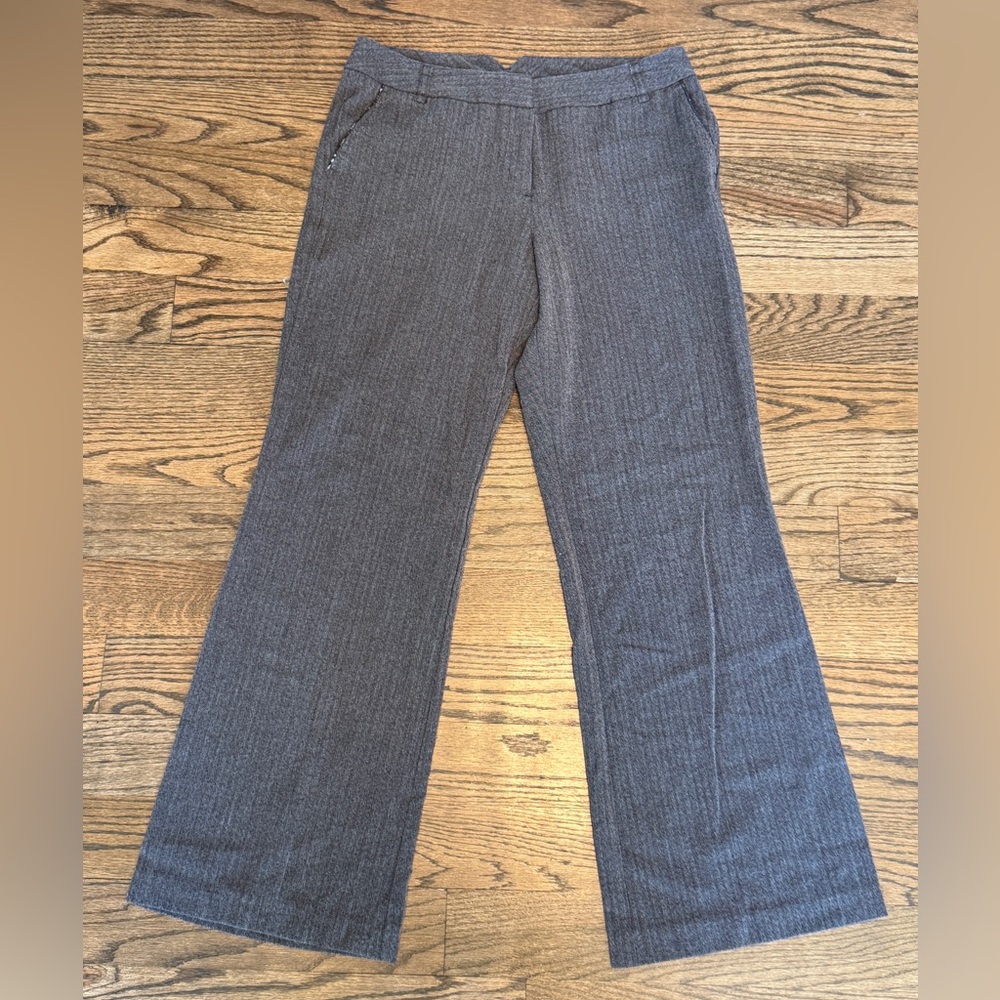 Worthington Brown Herringbone Wide Leg Trousers – Size 10